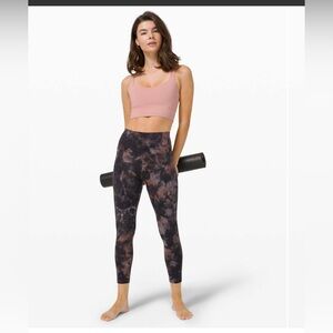 Lululemon align pant 25” diamond dye pink sz 14